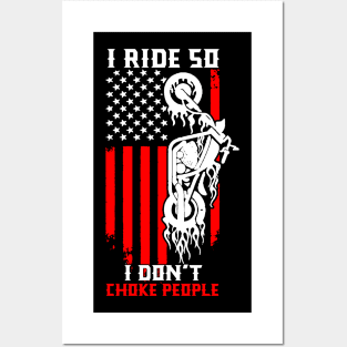 Usa biker shirt Posters and Art